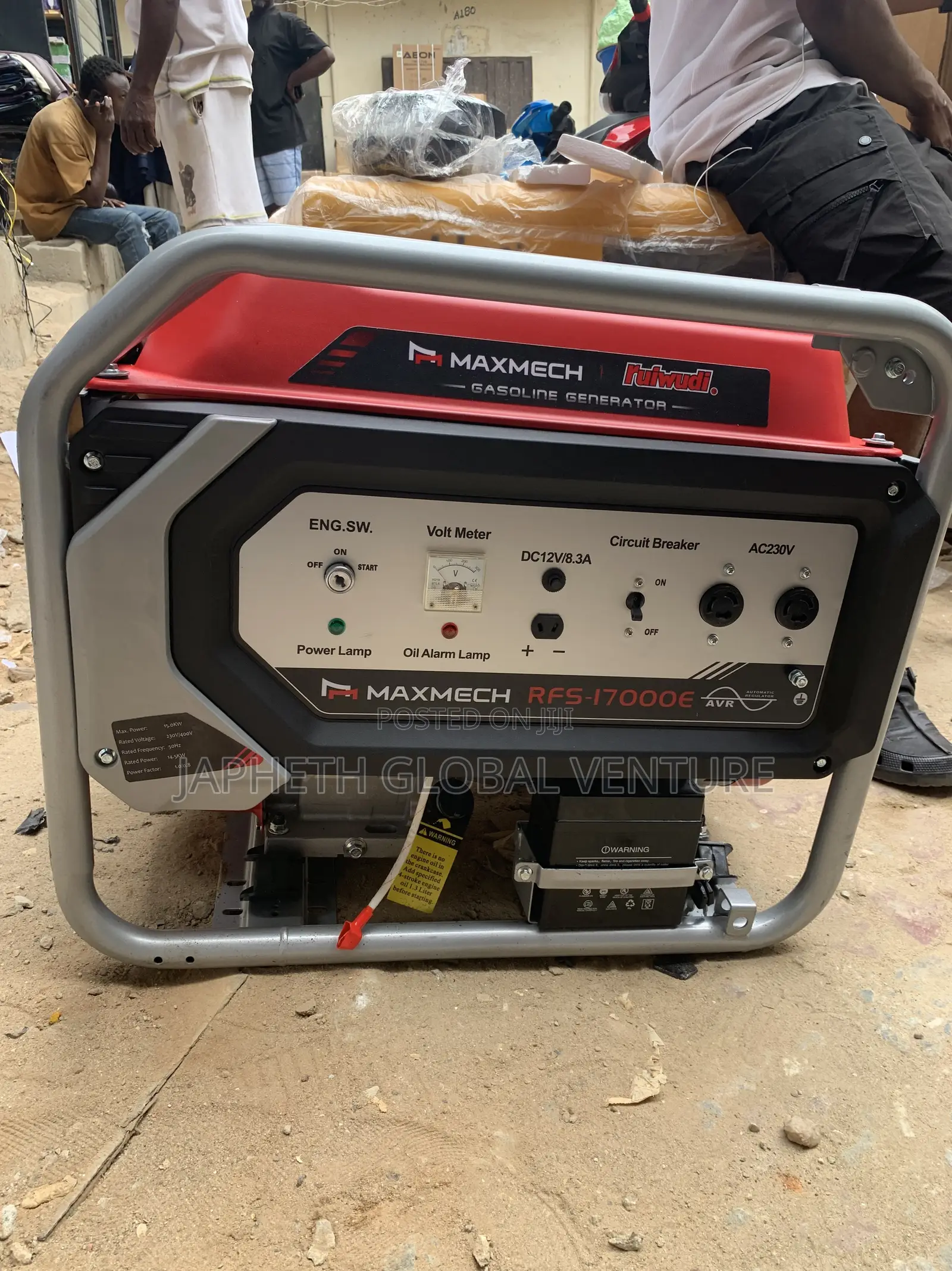 MAXMECH 15kVA Petrol Generator With AVR – 100% Copper