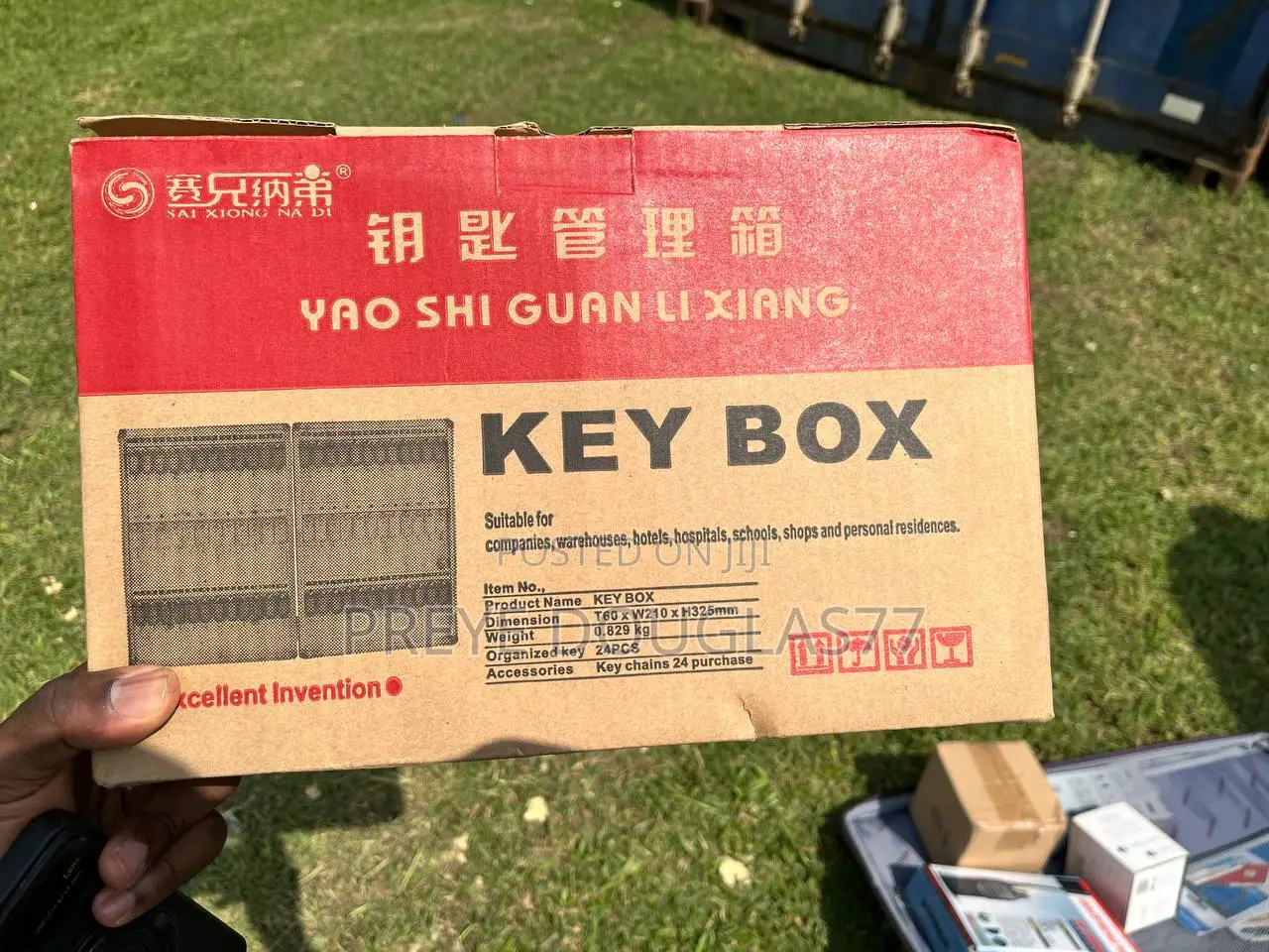 Brand New 24 Slot Aluminum Key Box Cabinet