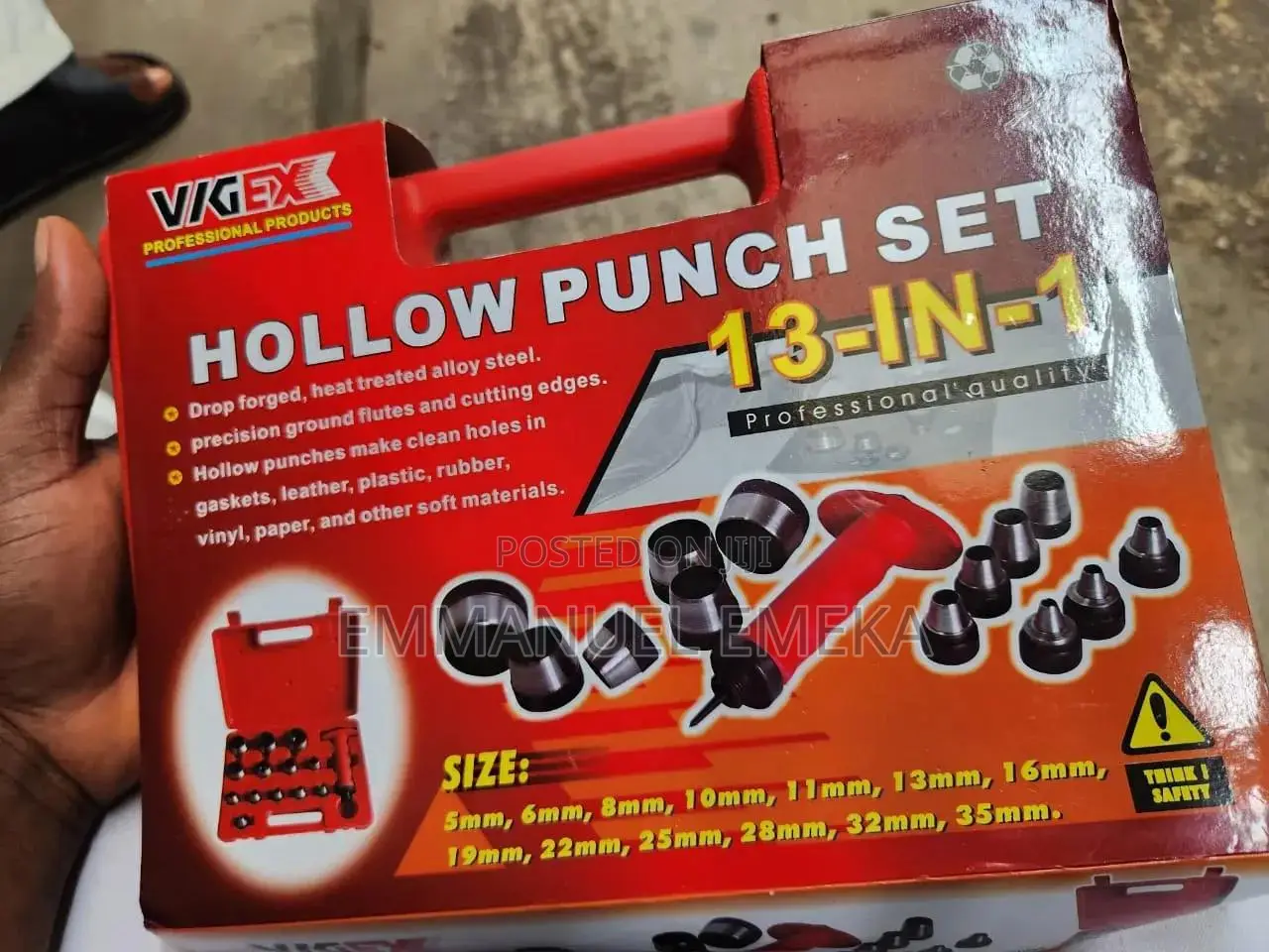 13 in 1) Gaskets Hollow Punch Set