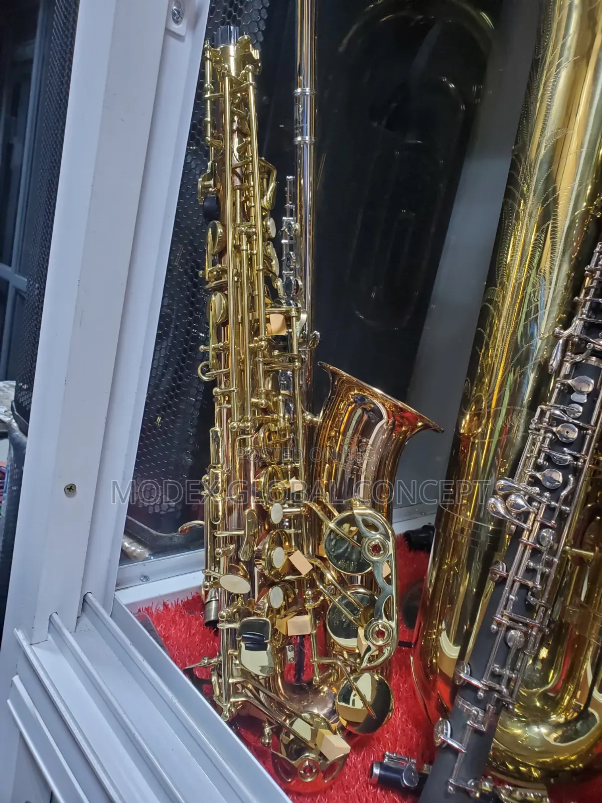 Gold-Lacquered E-Flat Alto Saxophone ๐ท