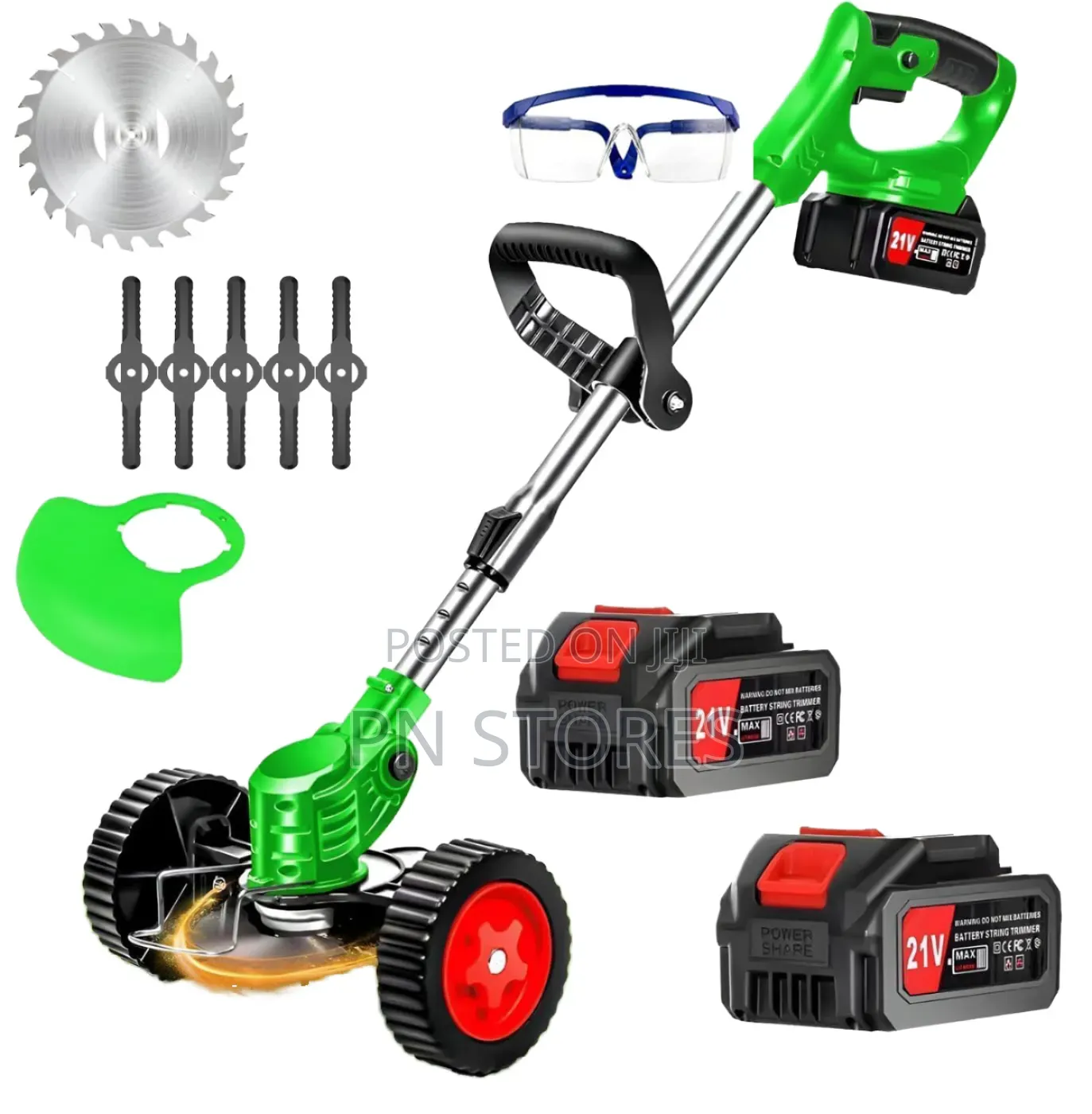 Rechargeable Lawn Mower Grass Cutter With Wheels