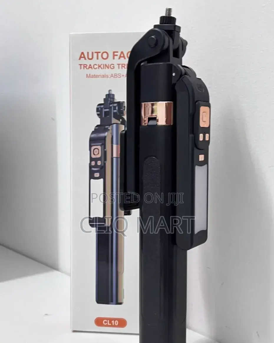 Smart Tripod – Face Tracking Phone Stand With Light for Vlogging