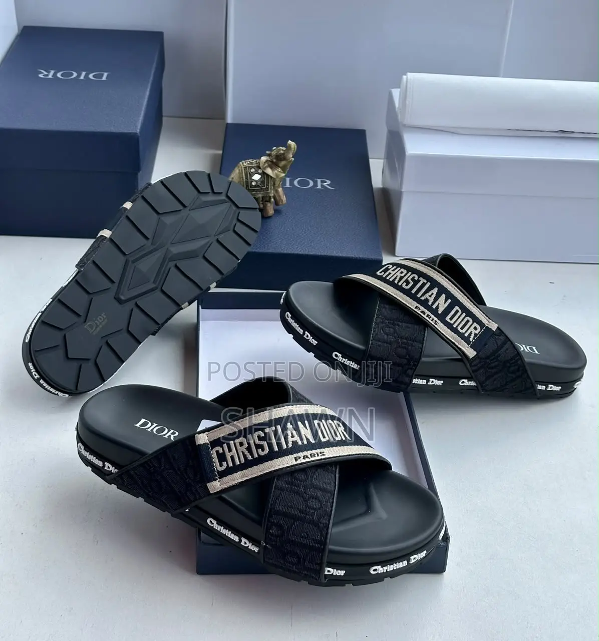 Christian Dior Leather Slippers