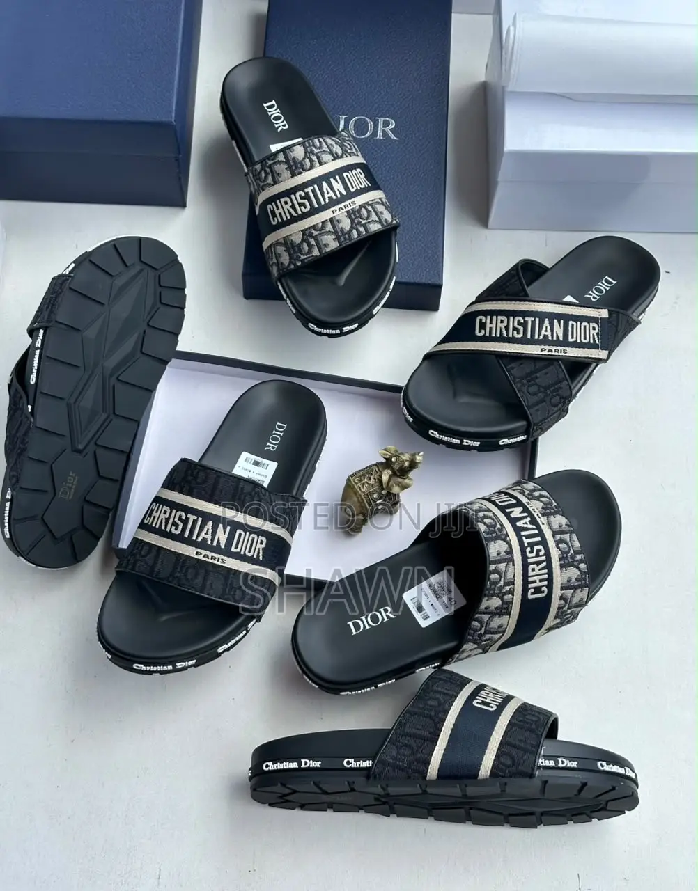 Christian Dior Leather Slippers