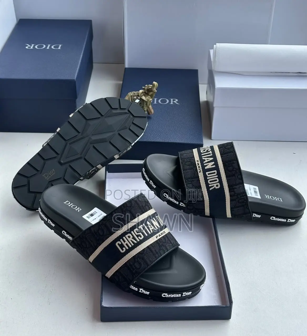 Christian Dior Leather Slippers