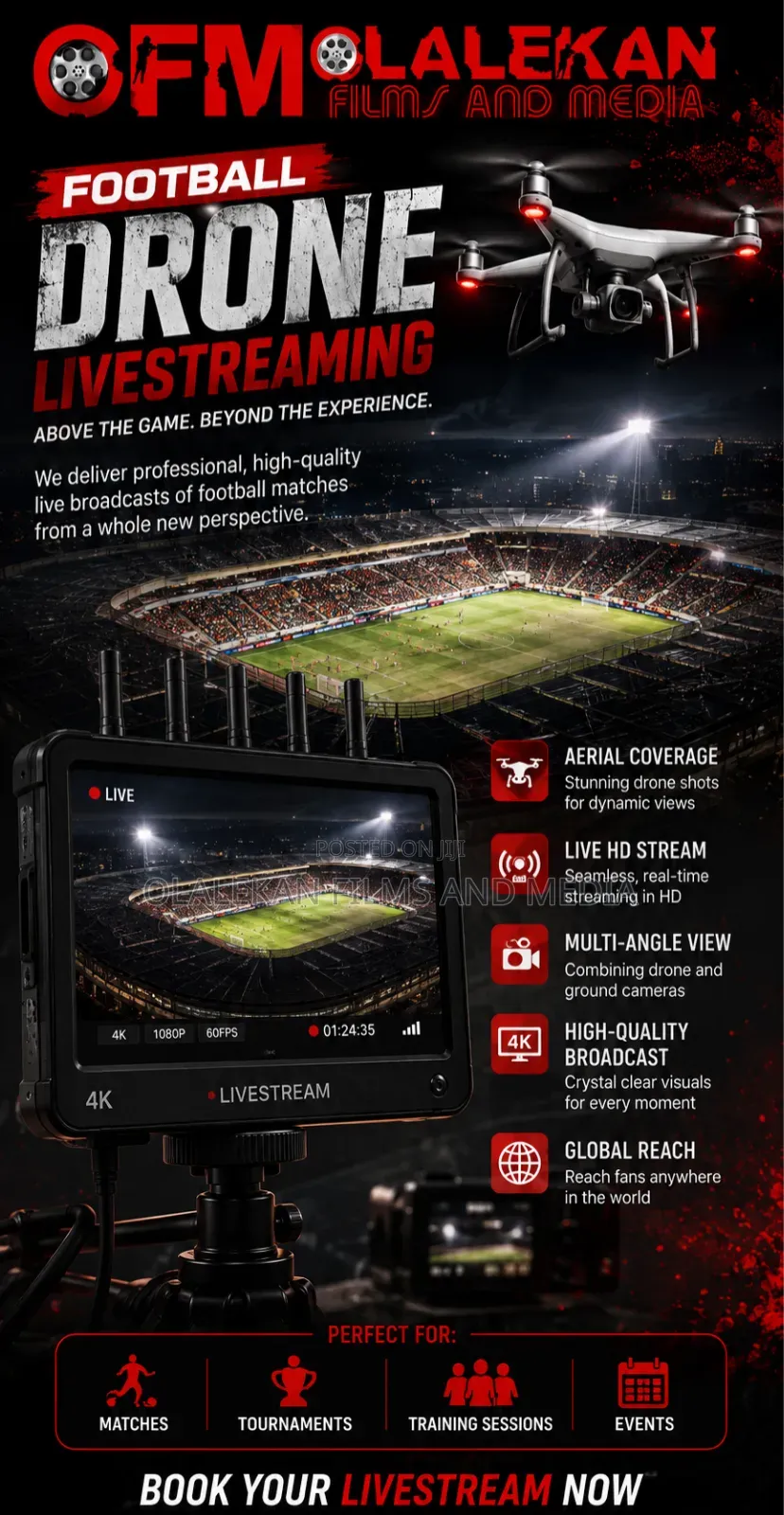 Football Drone Livestreaming