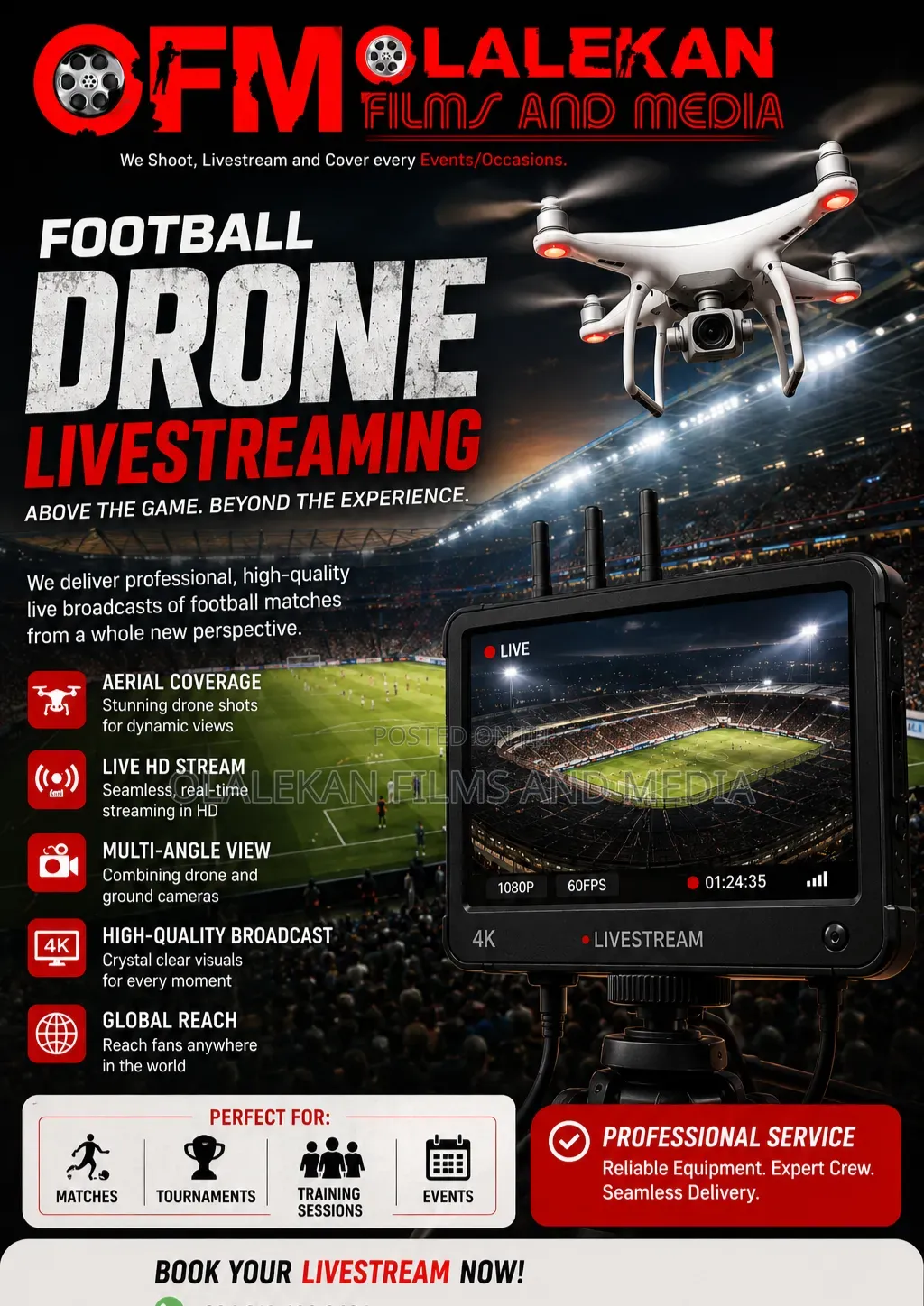 Football Drone Livestreaming