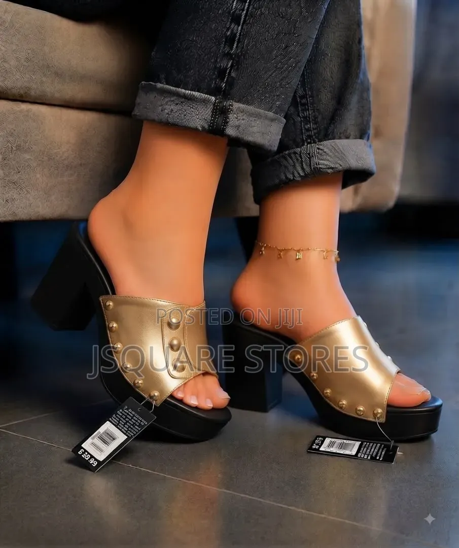 Block Heels Mules/Slippers Available in Colours & Sizes 37 - 42