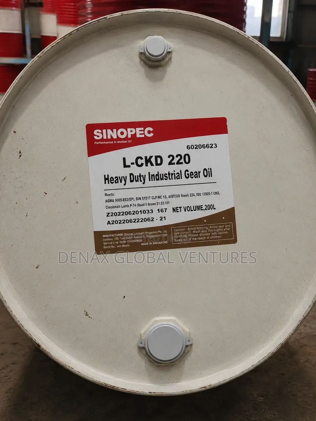 Sinopec L-CKD 220 Industrial Gear Oil 200L