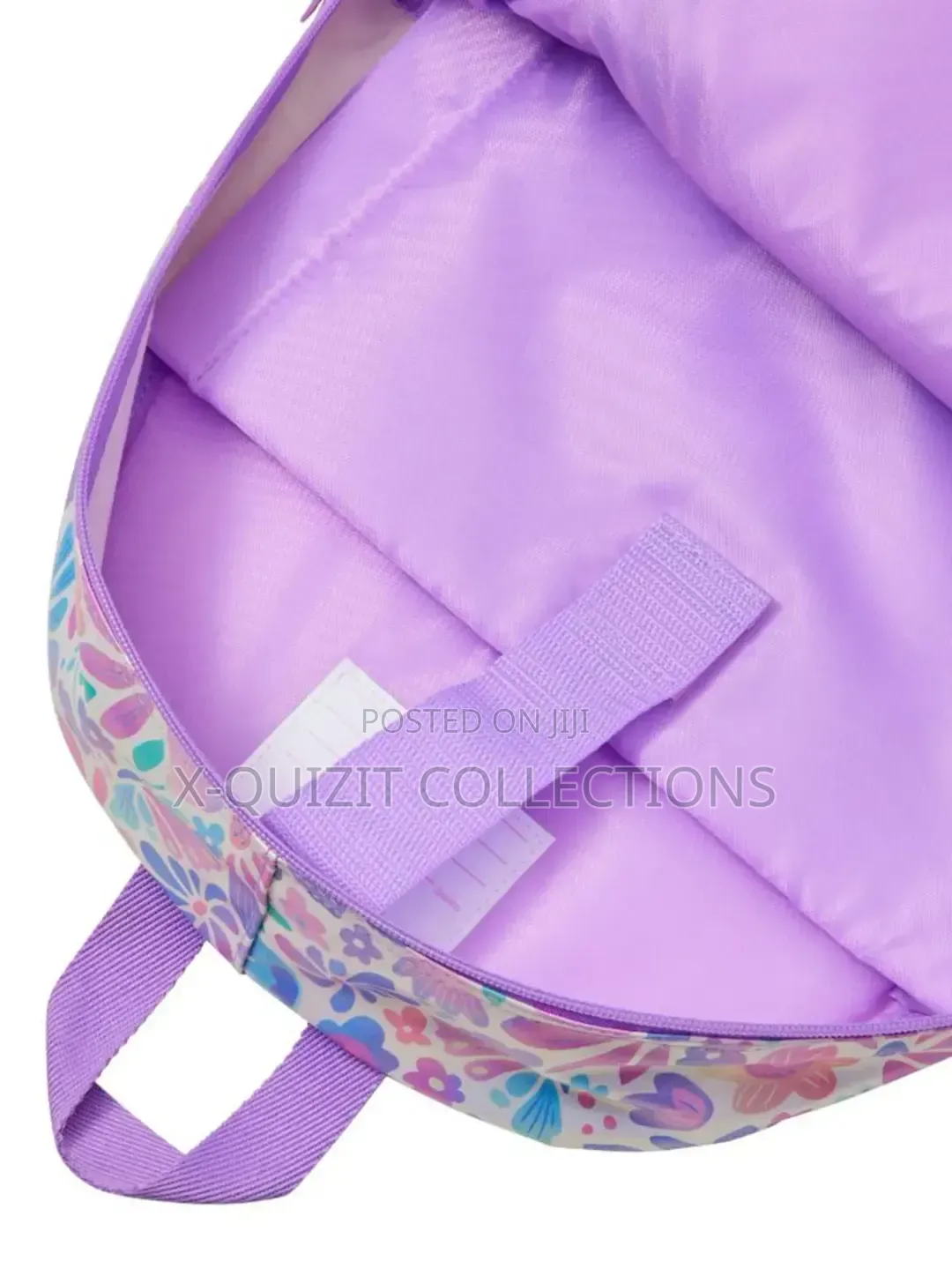 Smiggle 16-Inch Purple Bloom Classic Backpack