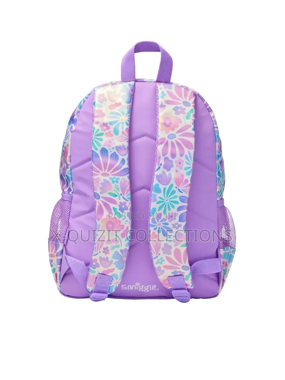 Smiggle 16-Inch Purple Bloom Classic Backpack