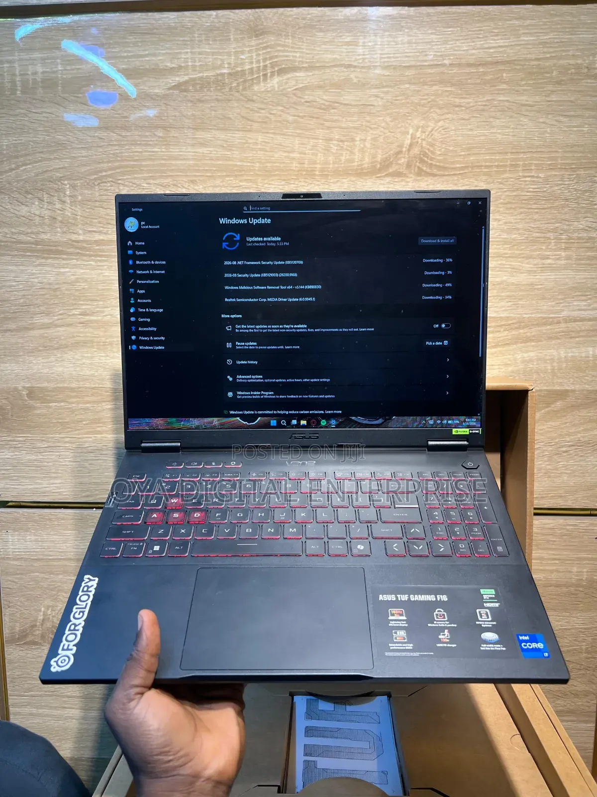 Laptop Asus TUF Gaming F16 32GB Intel Core i7 SSD 1T