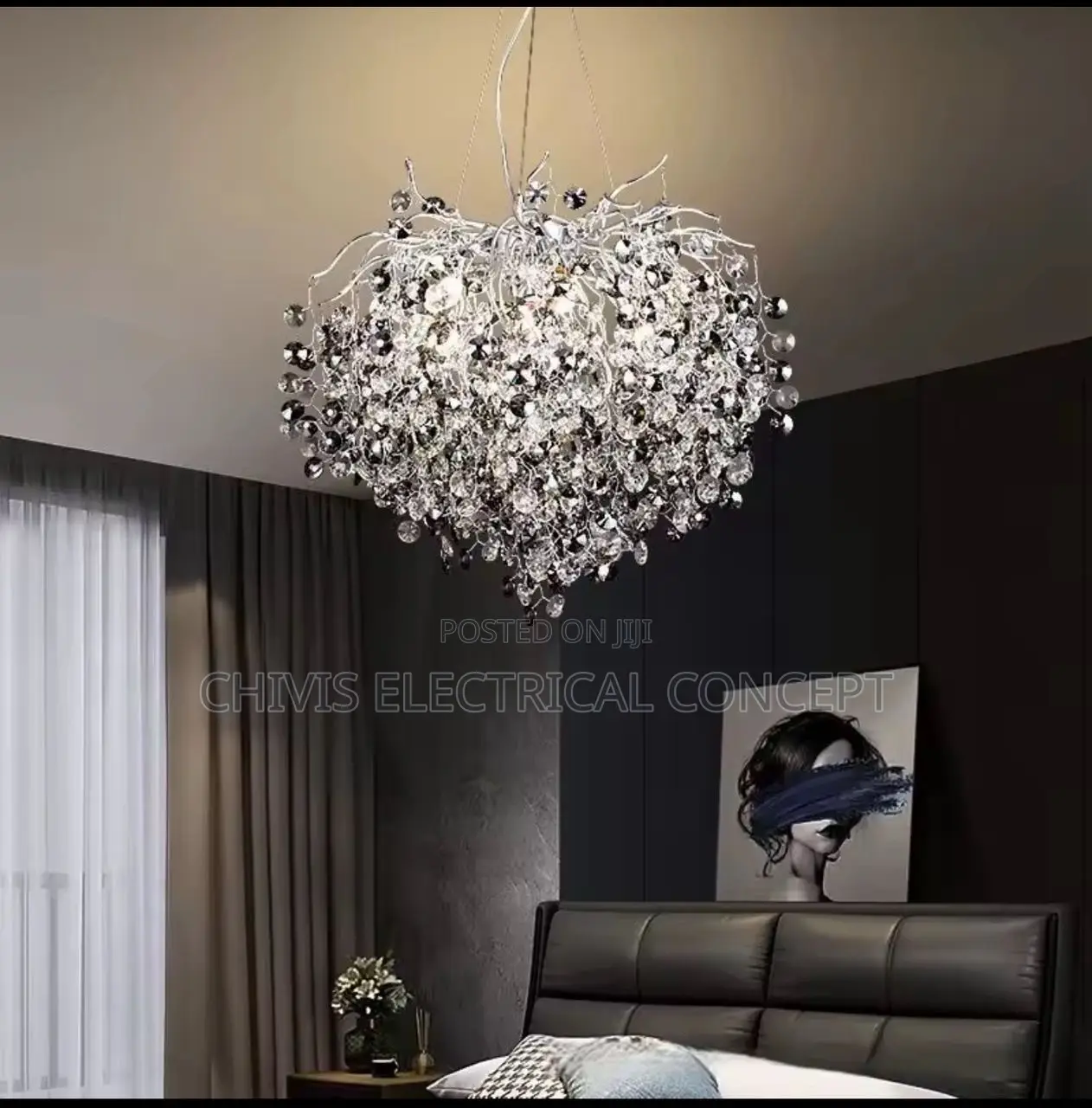 Nordic LED Luxury Flake Dropping Chandelier