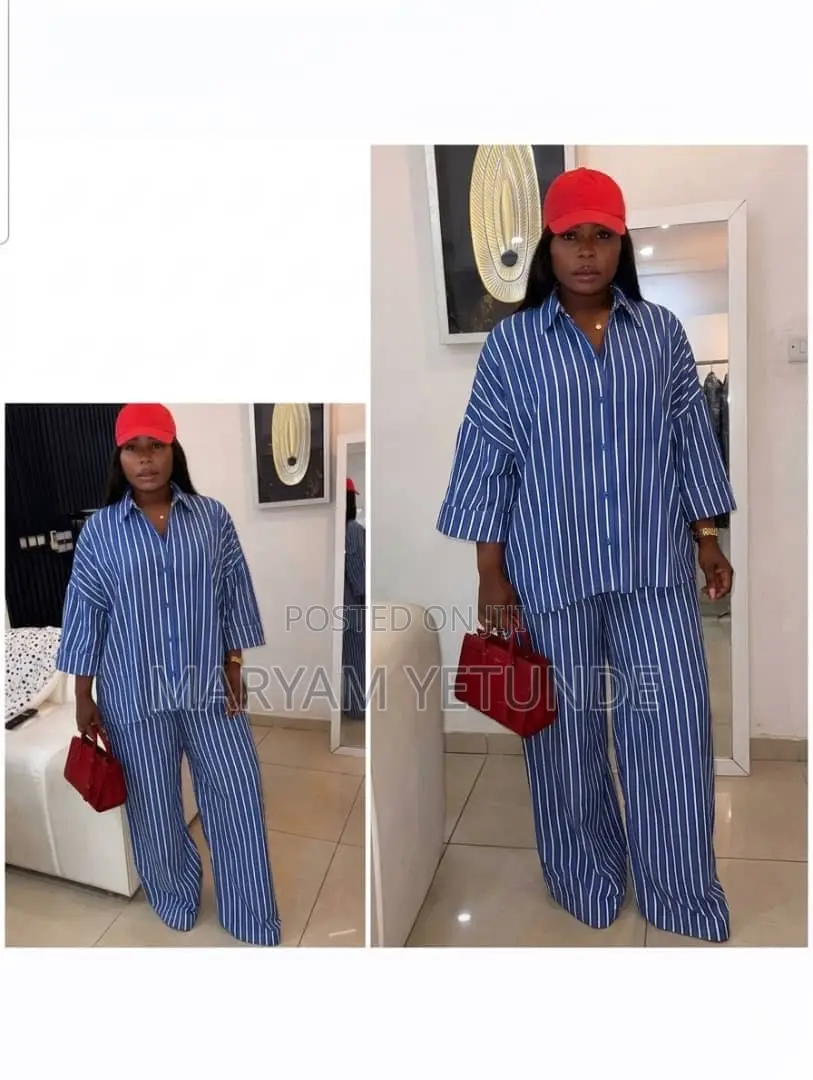 Quality Luxury Lux Stripe Up and Down Set