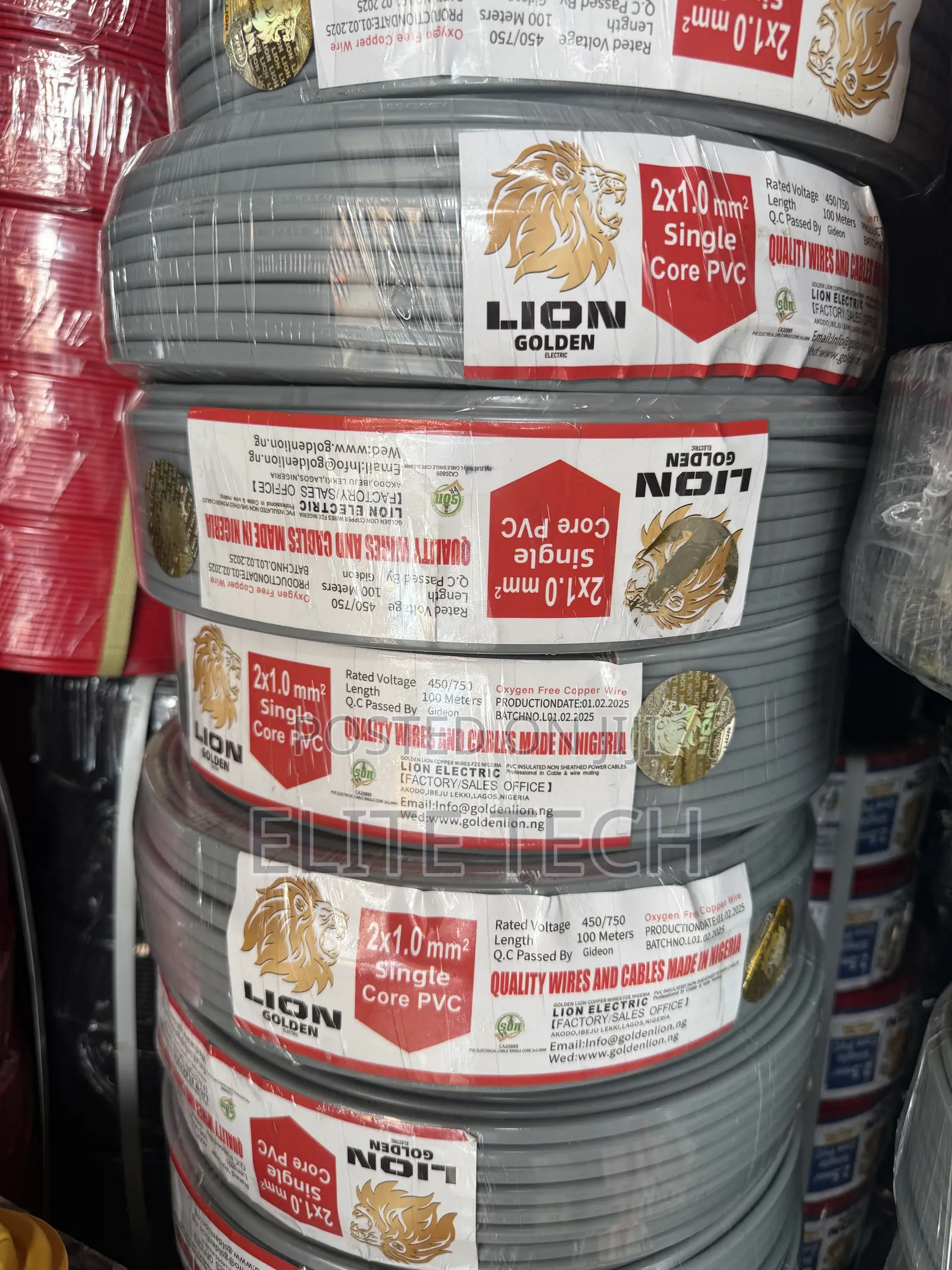1mm X 2 Core Lion Wire Flat Cable (Full 100m Roll) – Pure Coppe