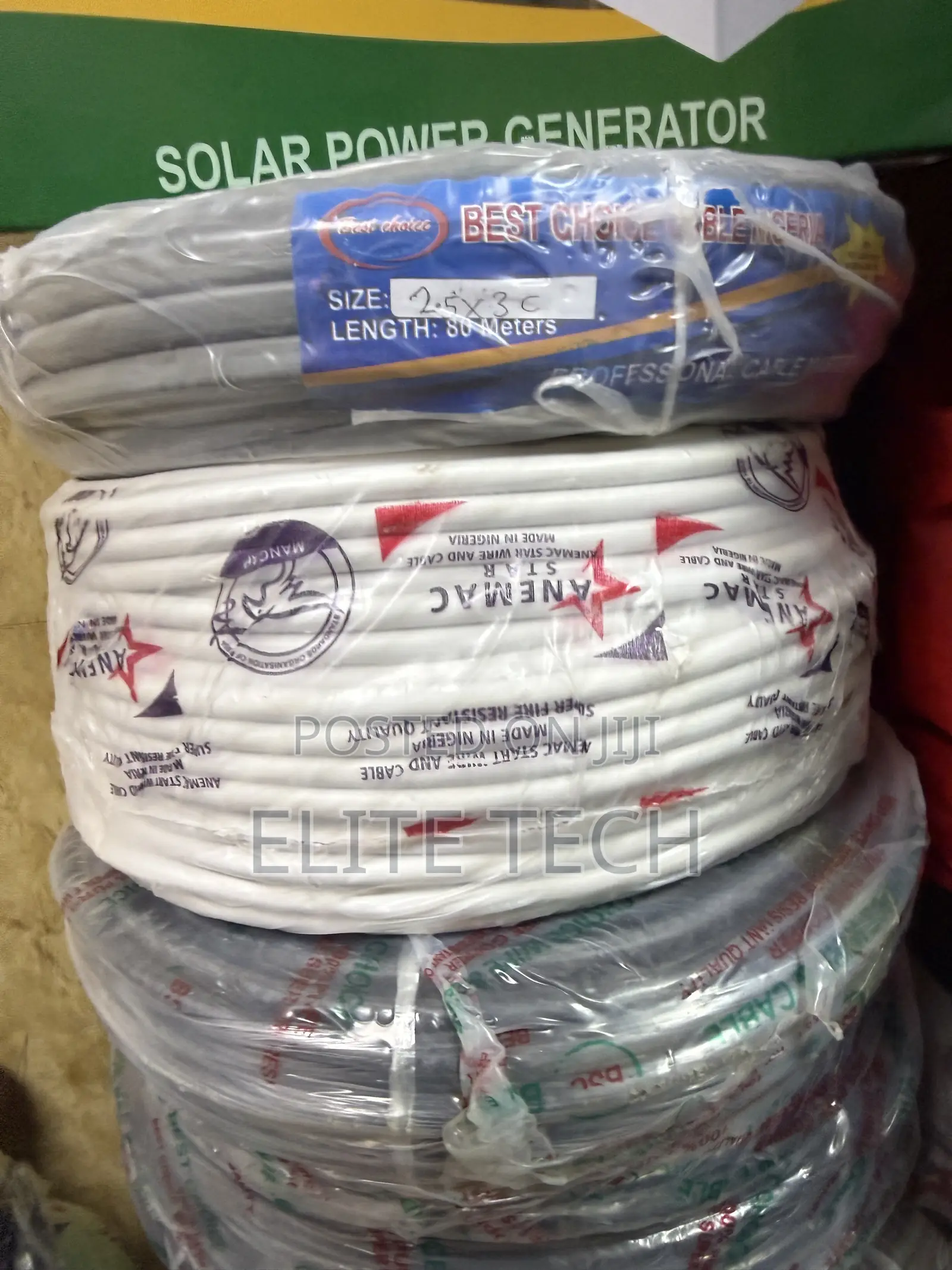 1.5mm X 3 Core Anemac Star Flexible Cable (100m Roll) – 100% Pure Copp