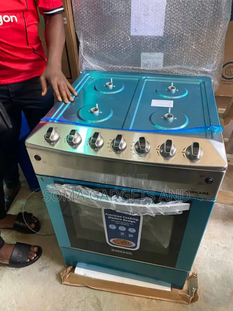 Bruhm Automatic Gas Cooker 4 Burner (60*60)