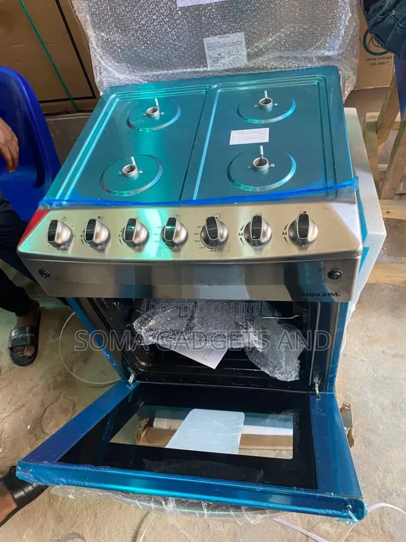 Bruhm Automatic Gas Cooker 4 Burner (60*60)