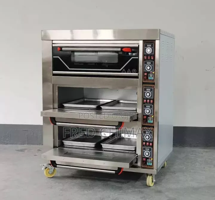 Industrial 6 Trays Oven 3 Deck