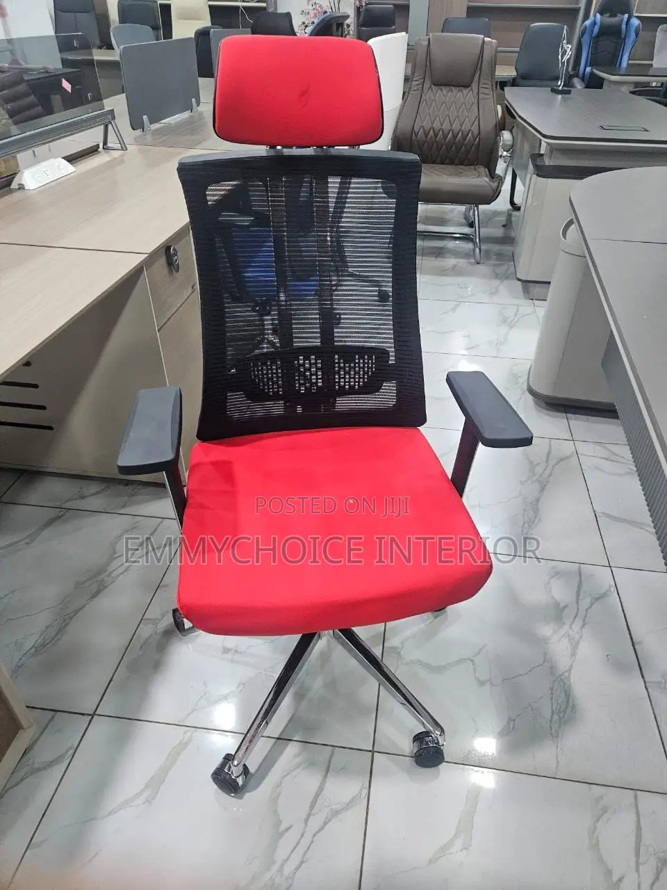Ergonomic Office Swivel Mesh Chair With Headrest