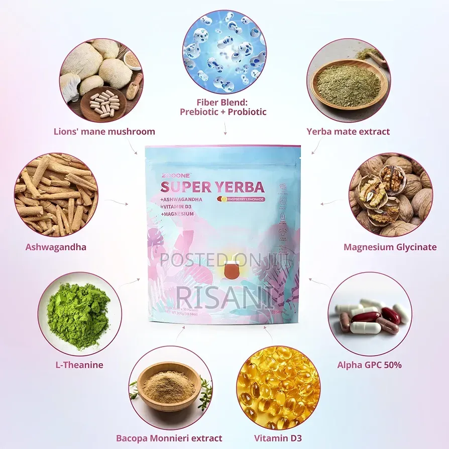 ZOOONE Super Yerba Mate Tea Instant Gut Support, Antioxidants