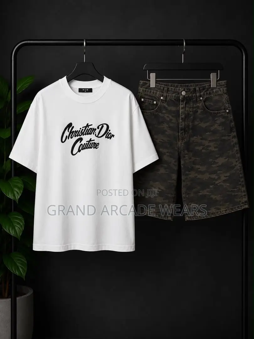 Casual Streetwear T-Shirt and Denim Short Sets