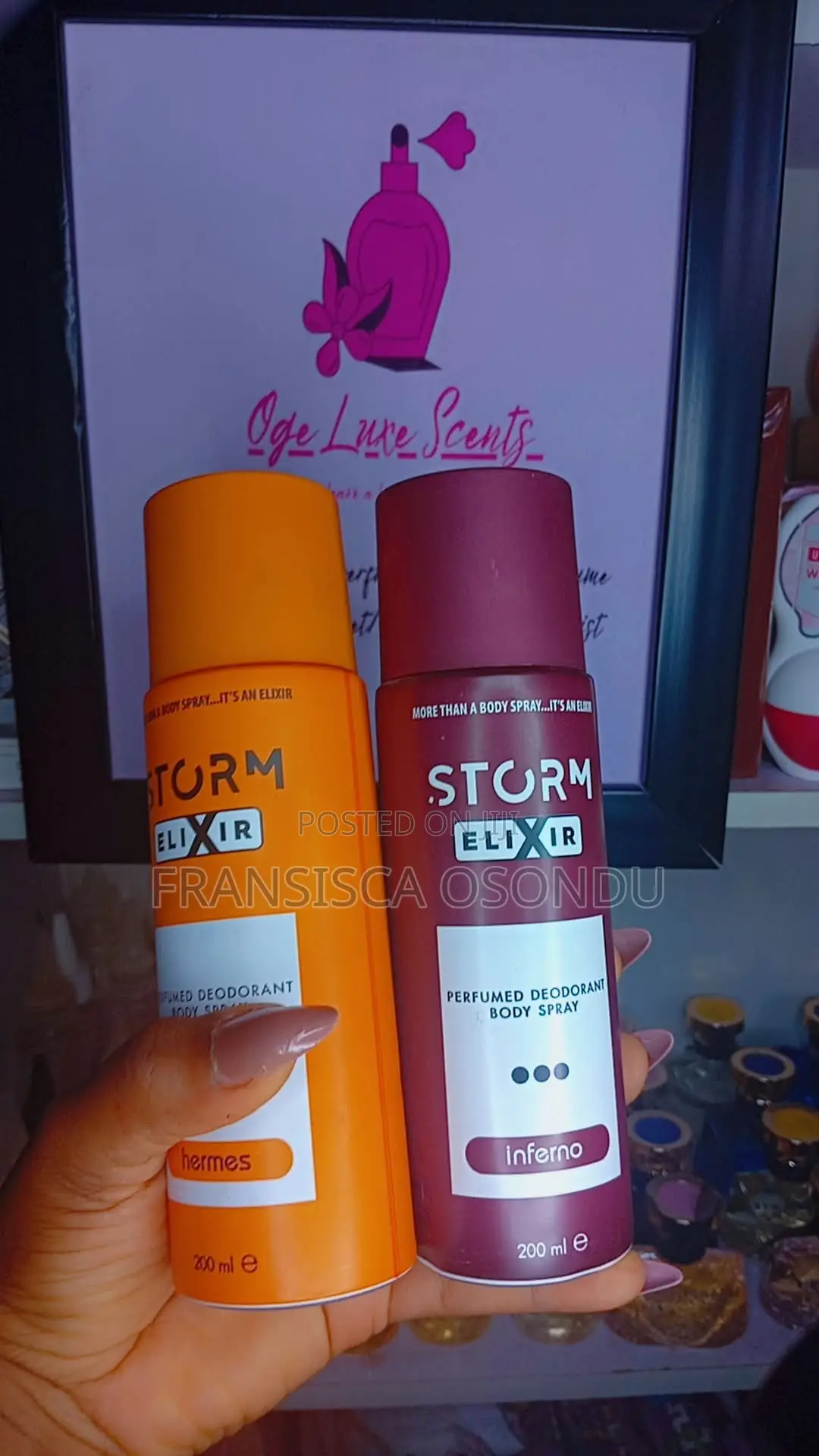 Body Sprays( Confetti & Storm Elixir)