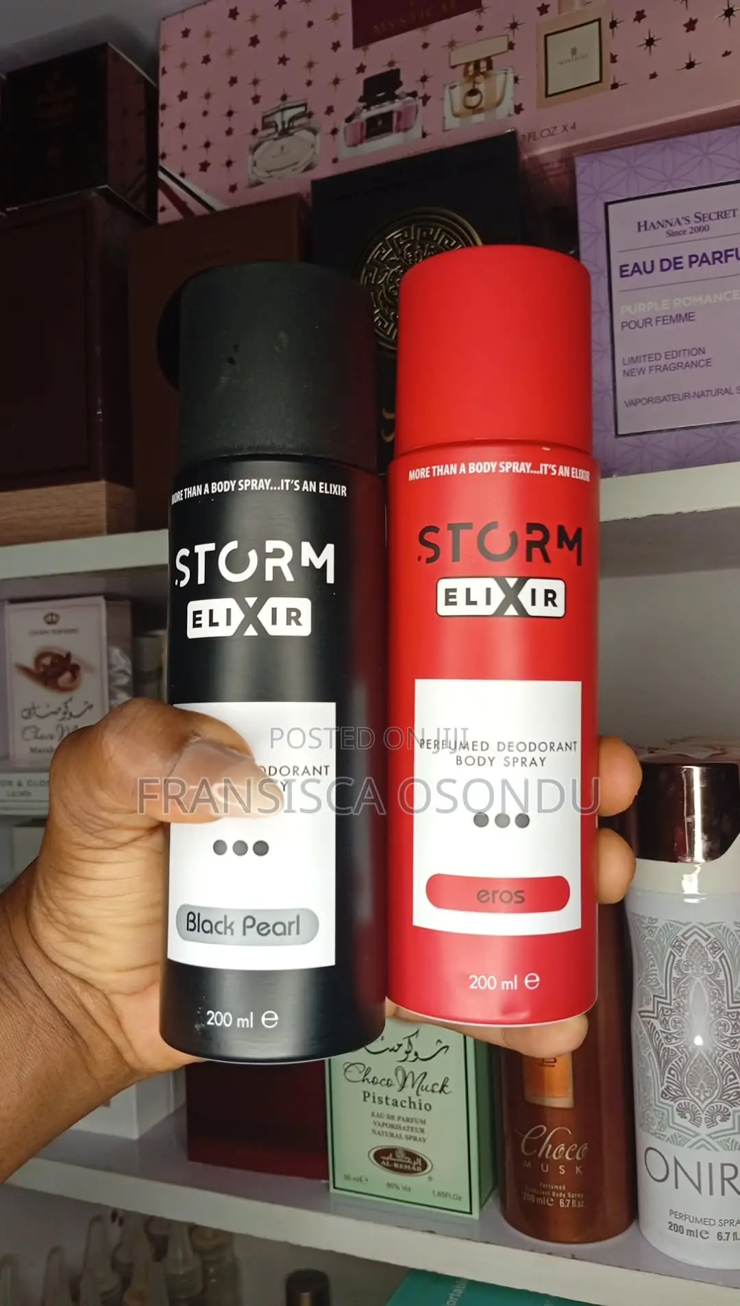 Body Sprays( Confetti & Storm Elixir)