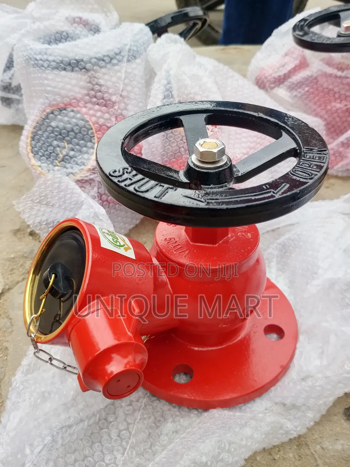 2-1⁄2" Red Fire Hydrant Landing Valve With Inner Threaded, Flange Type