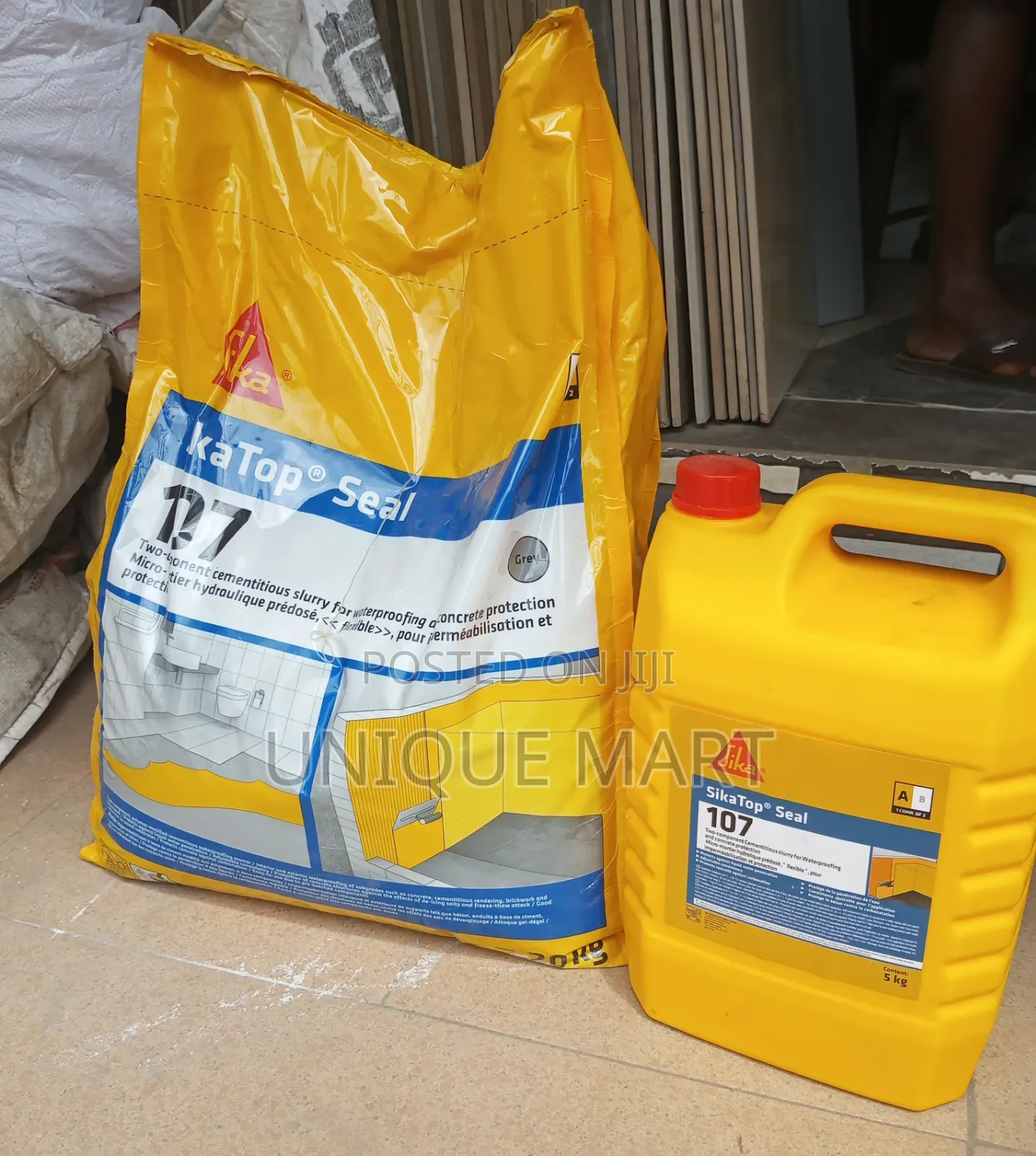 SikaTopSeal 107 Two-Component Waterproofing Agent and Damp Protection