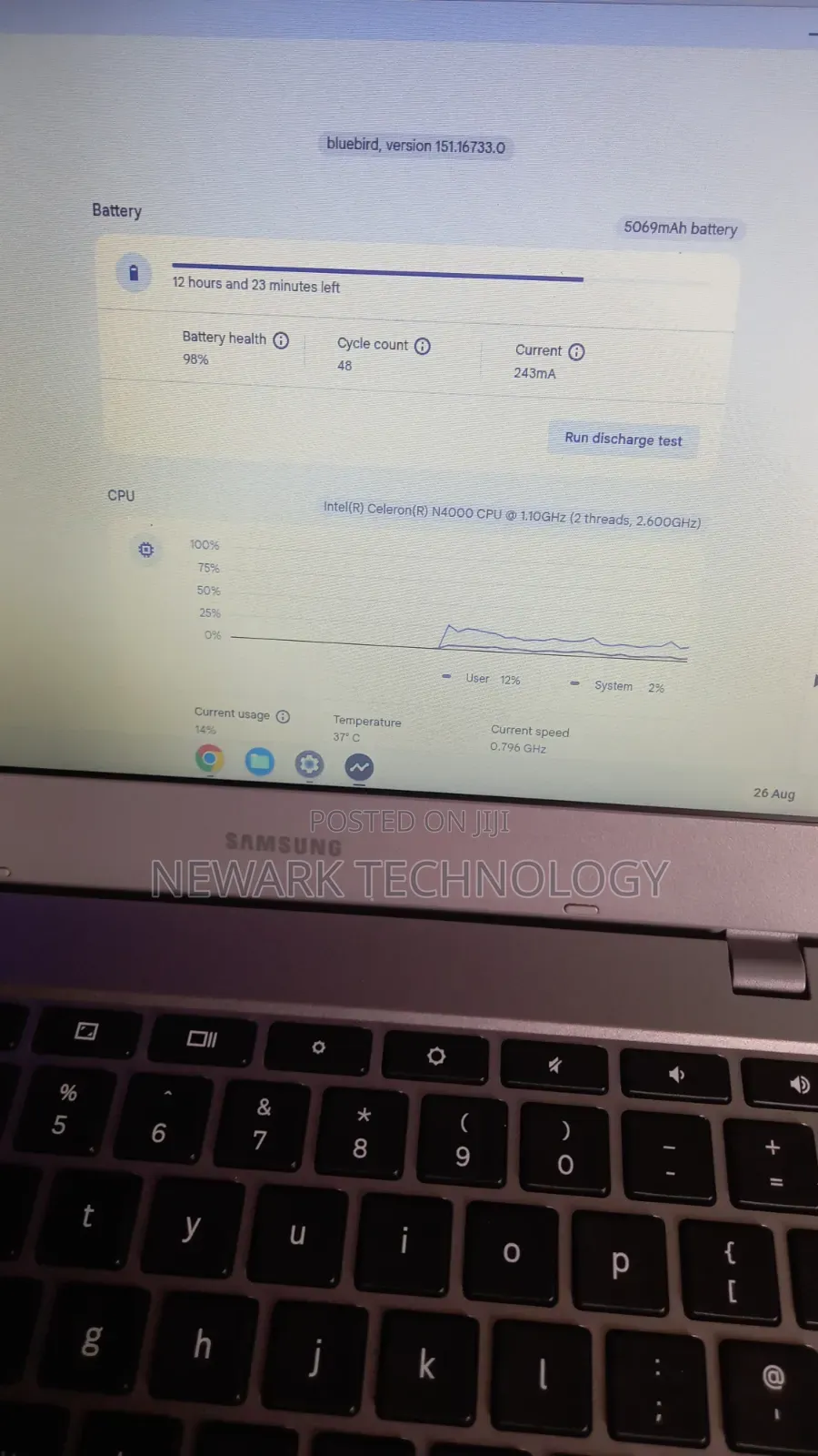 Laptop Samsung Chromebook 3 11 4GB Intel Celeron eMMC 32GB