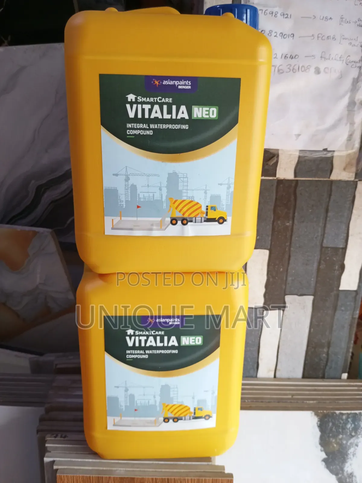 Vitalia Neo a Liquid Waterproofing Compound Mixed Directly Into Cement