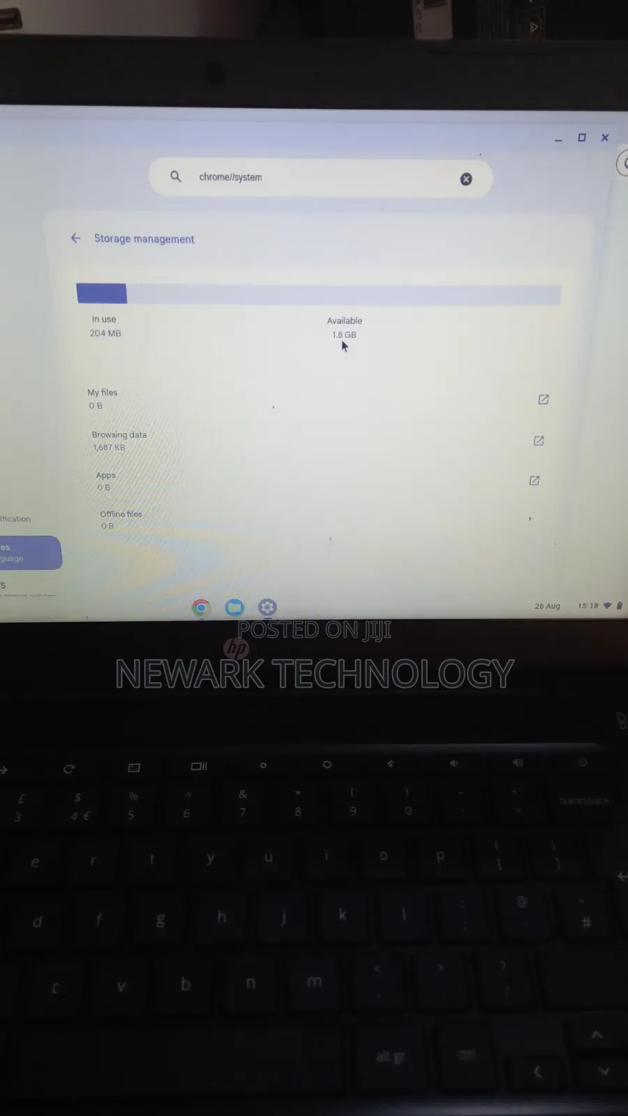 Laptop HP Chromebook 14 4GB Intel Celeron eMMC 32GB