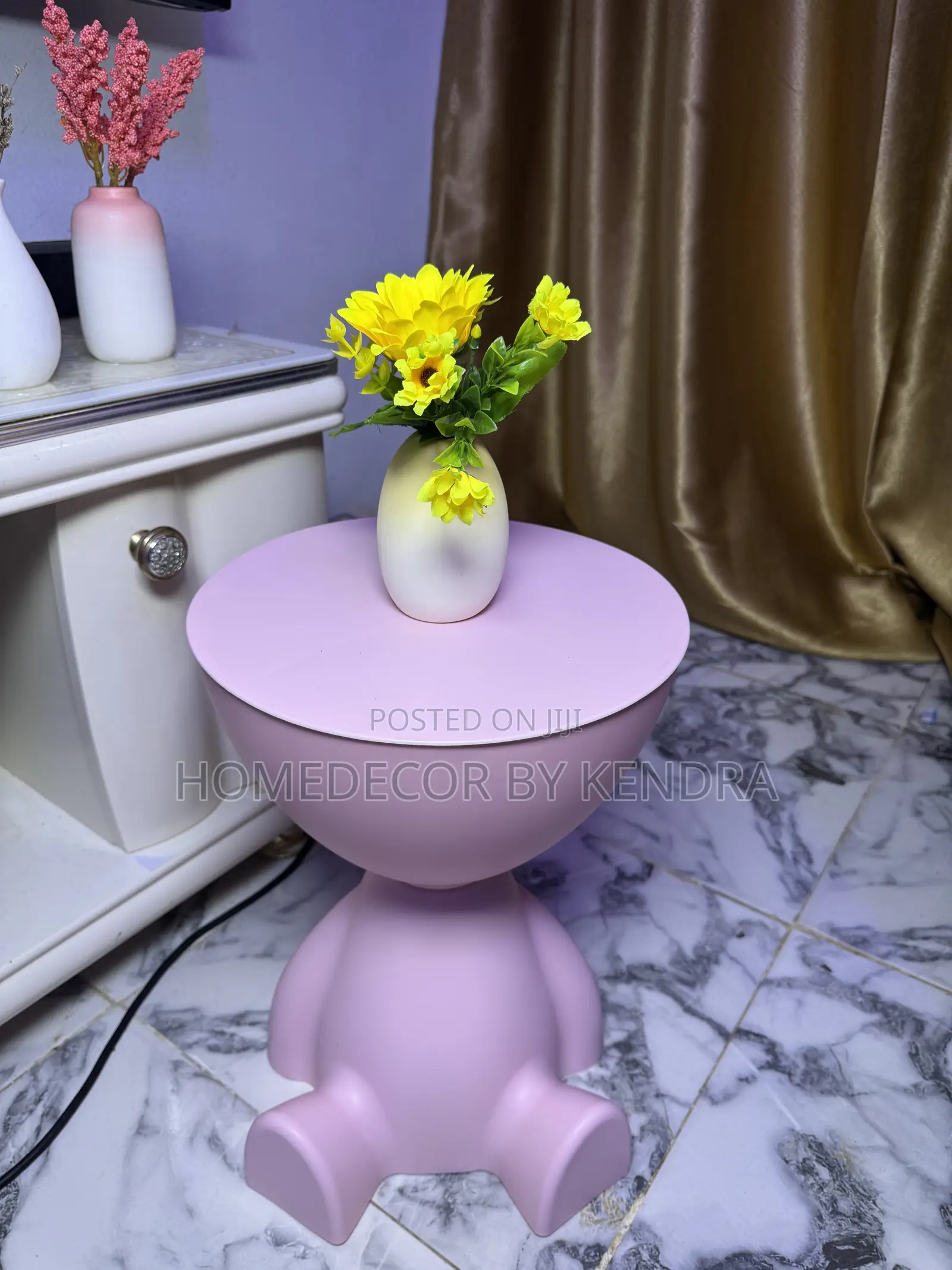 Unique Fancy Baby Side Stool Table