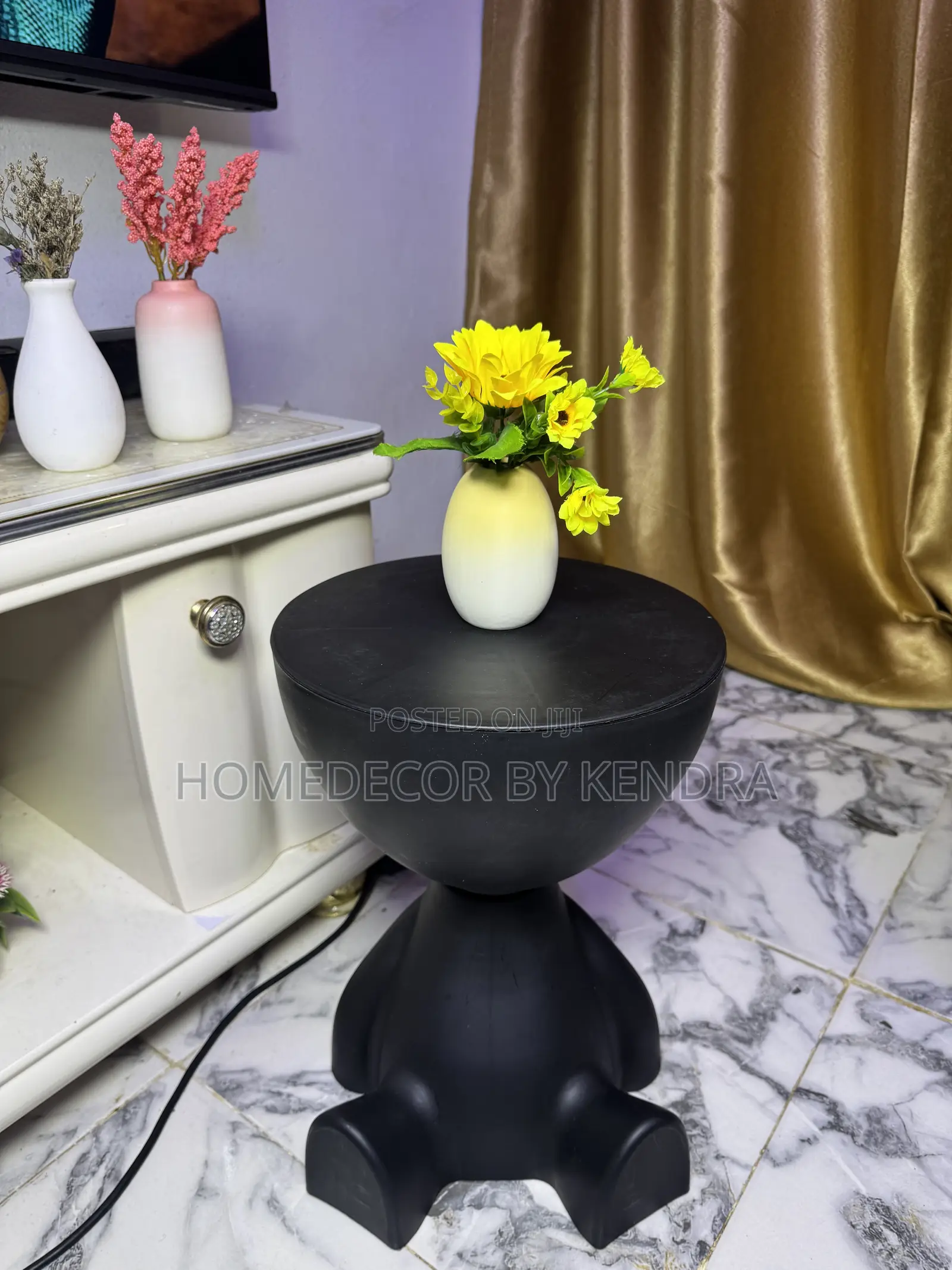 Unique Fancy Baby Side Stool Table