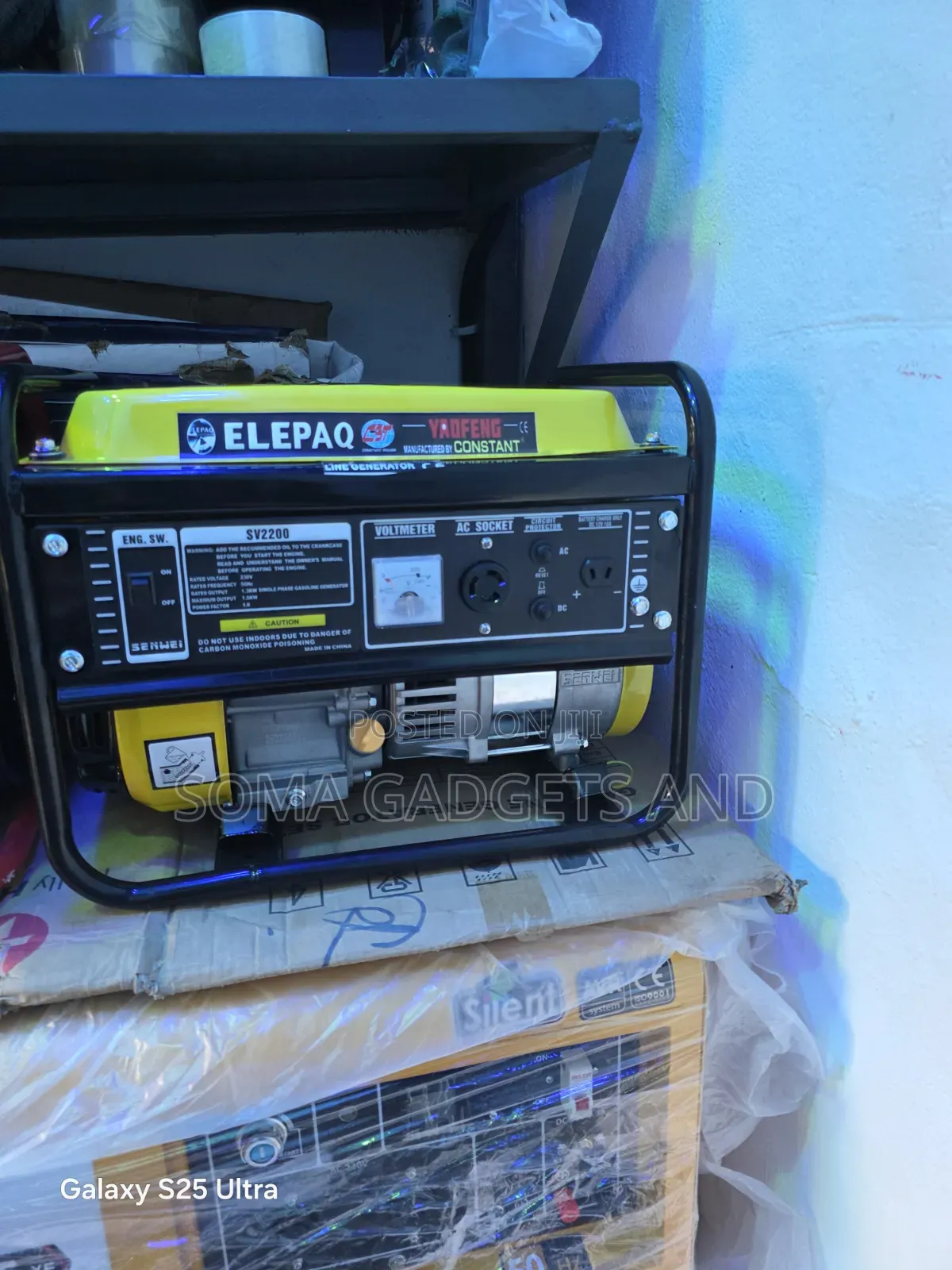 Elepaq Constant Petrol Generator Sv2200 1.5kva 100%copper Coil