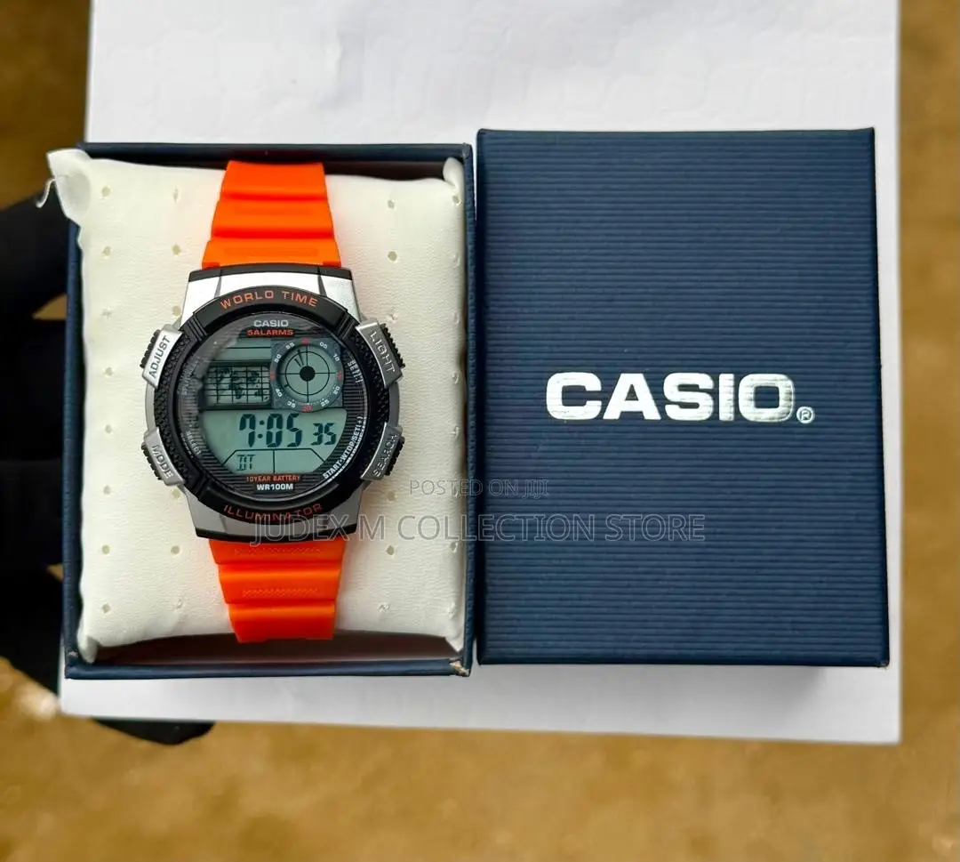 CASIO World Time Digital and Analog Watch ⌚