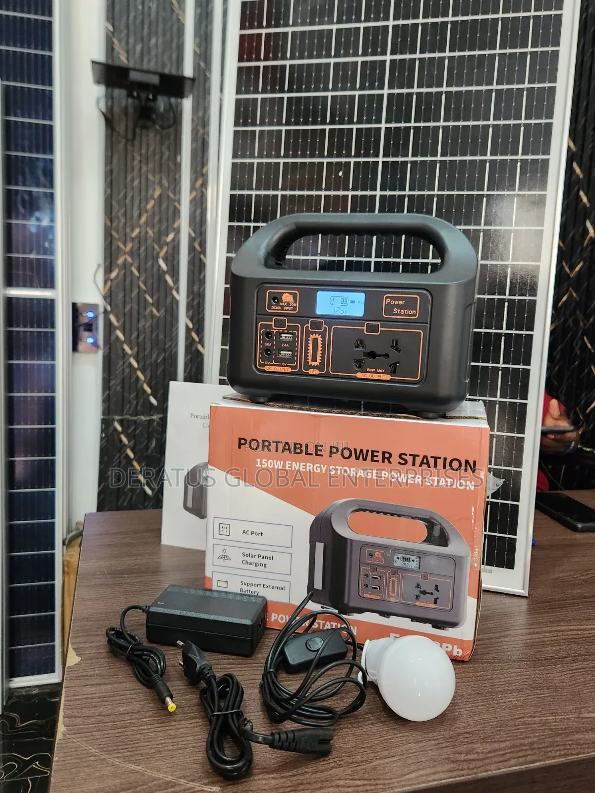 Portable 150W Solar Generator for Home & Outdoor Use