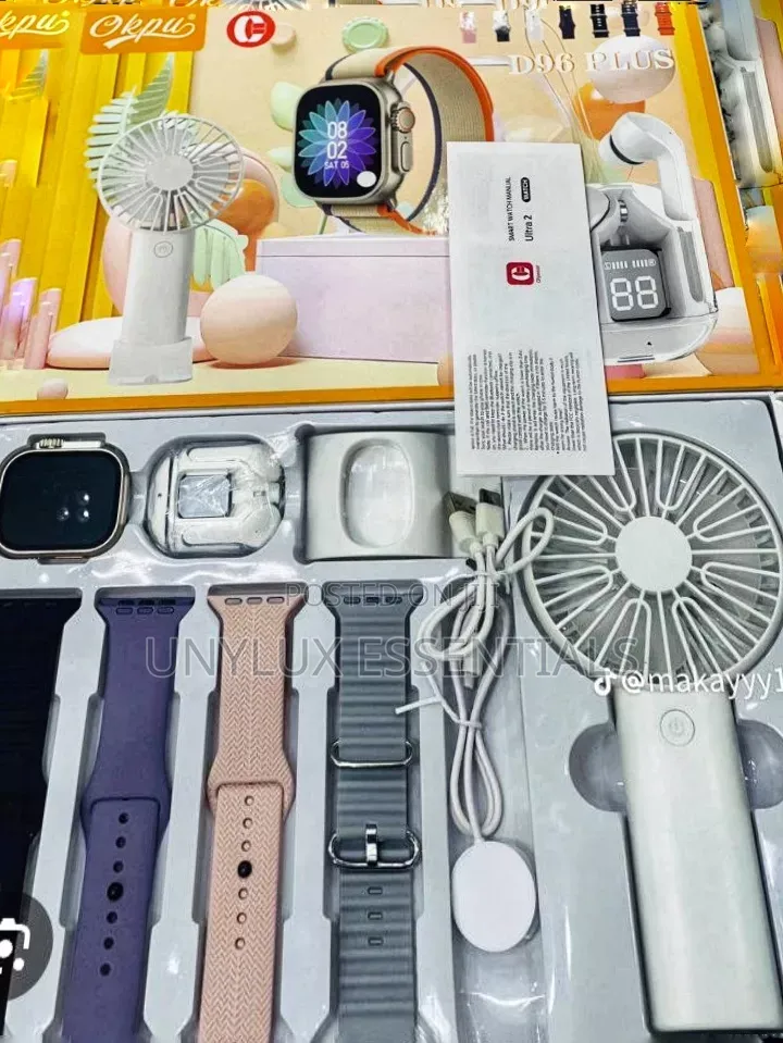 7in1 Smartwatch With Fan and Airbud