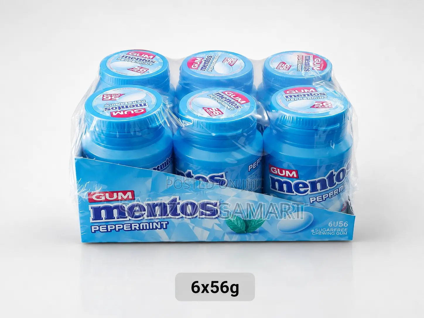 Mentos Gum Peppermint 6x56g