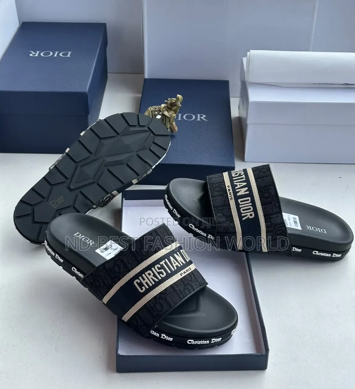 Door Leather Slippers