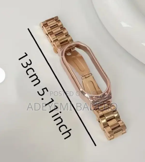 Luxury Stainless Steel Metal Strap for Xiaomi Mi Band 3