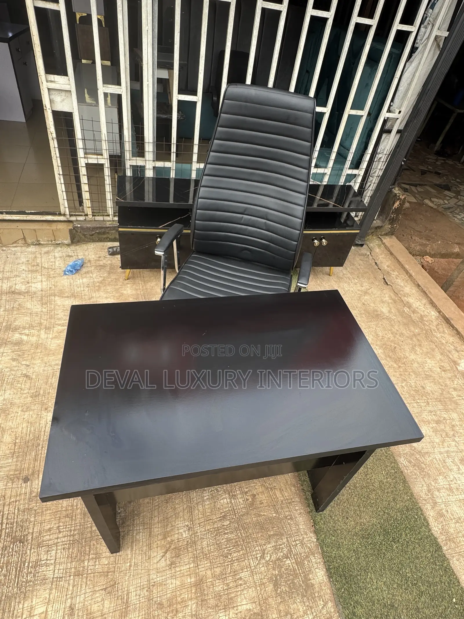 Executive Office Chair and Table