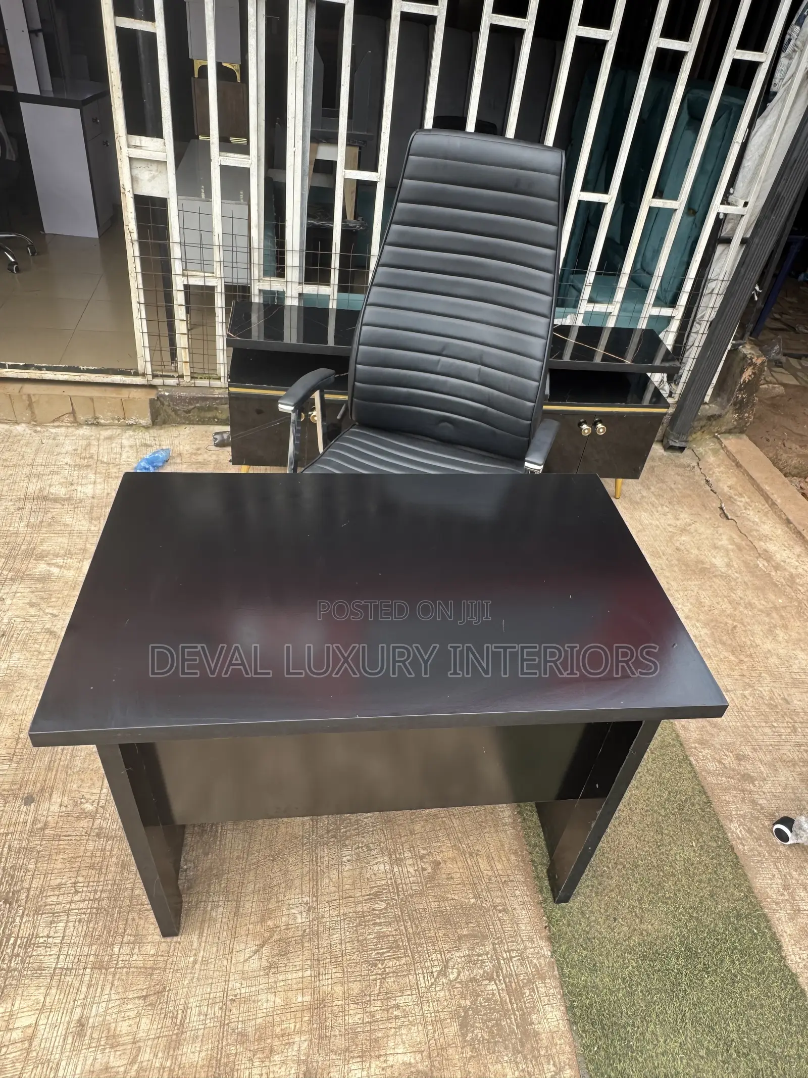 Executive Office Chair and Table