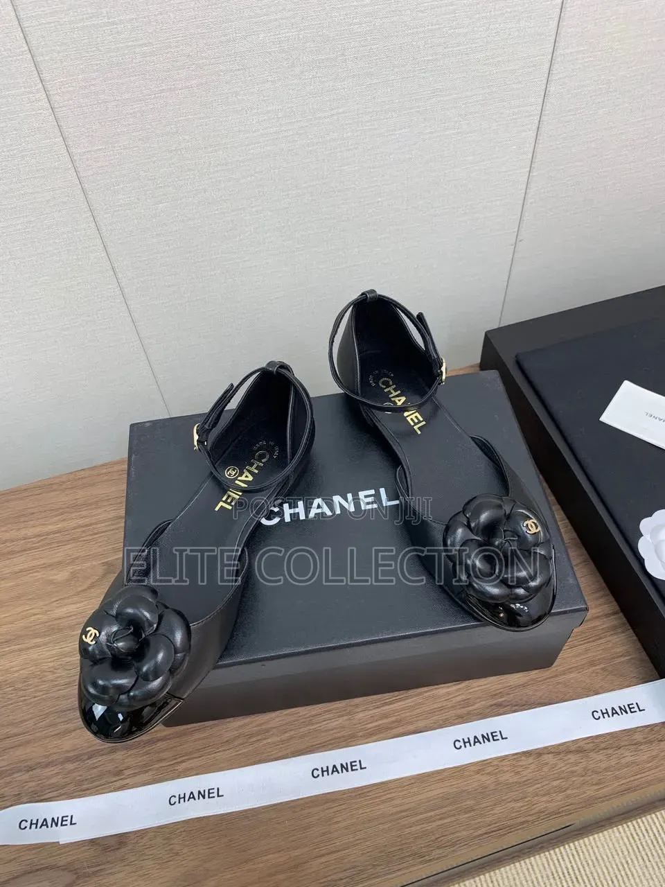 Luxury Channel Flower Sling Sizes 37-42 Fully Boxed Wirh Receipt