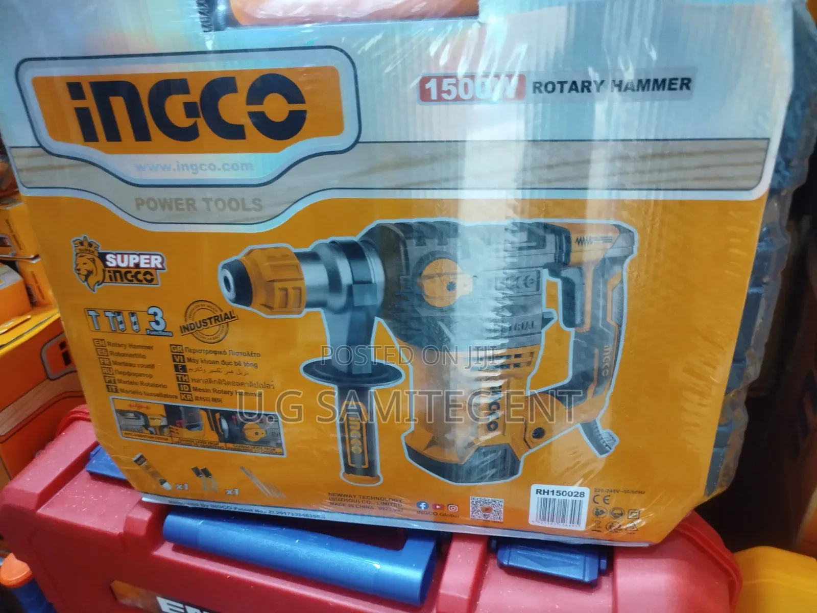 INGCO 1500W Industrial Rotary Hammer Machine