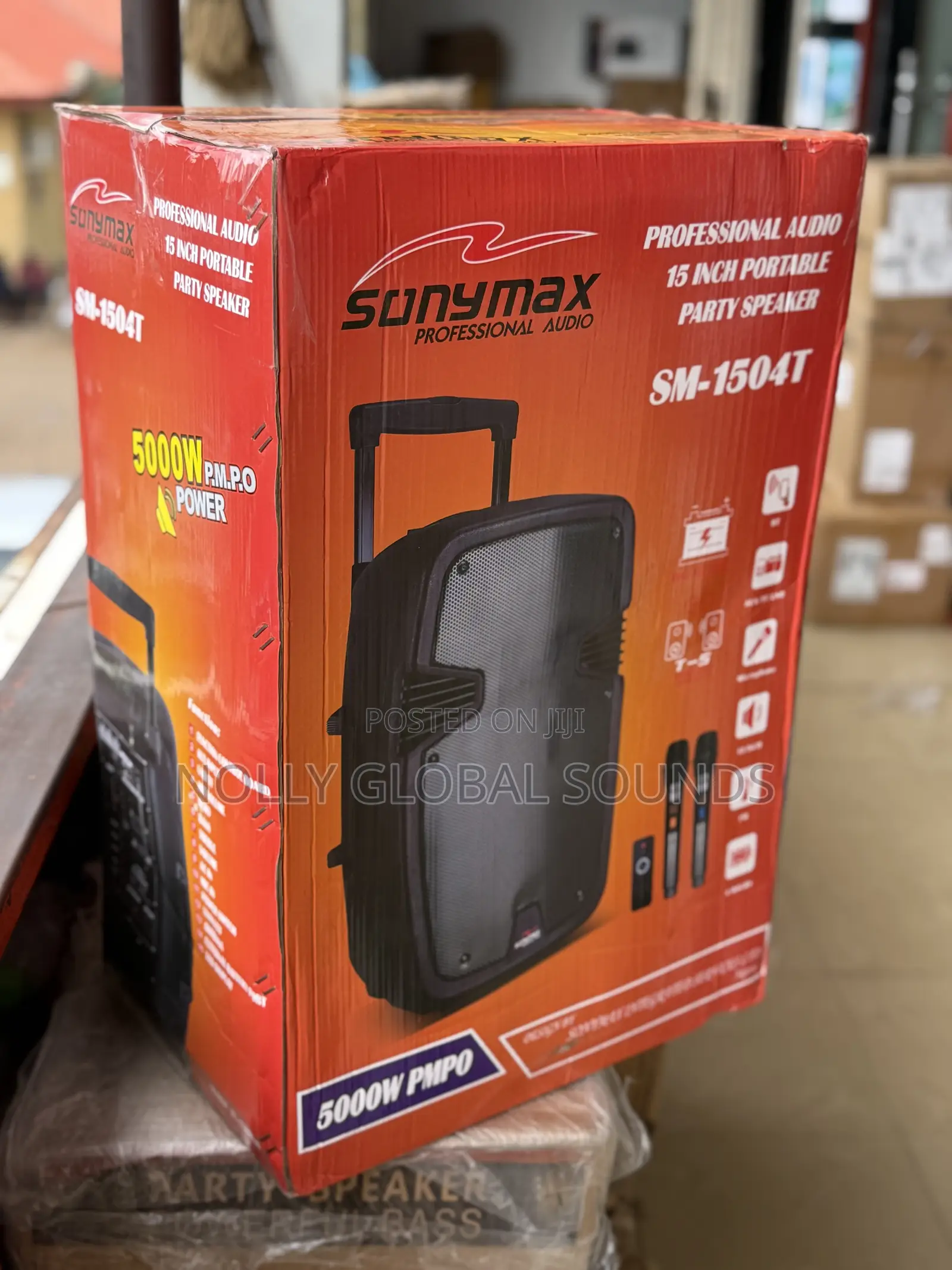 Sonymax 15 Inches Rechargeable Public Addressing System With 2 Mics