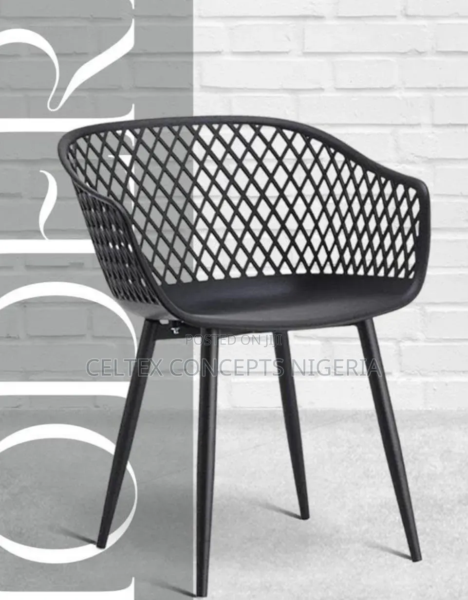 Plastic Outdoor Chair With Metal Legs