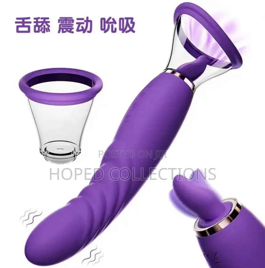 Vibrating Suction Dildo
