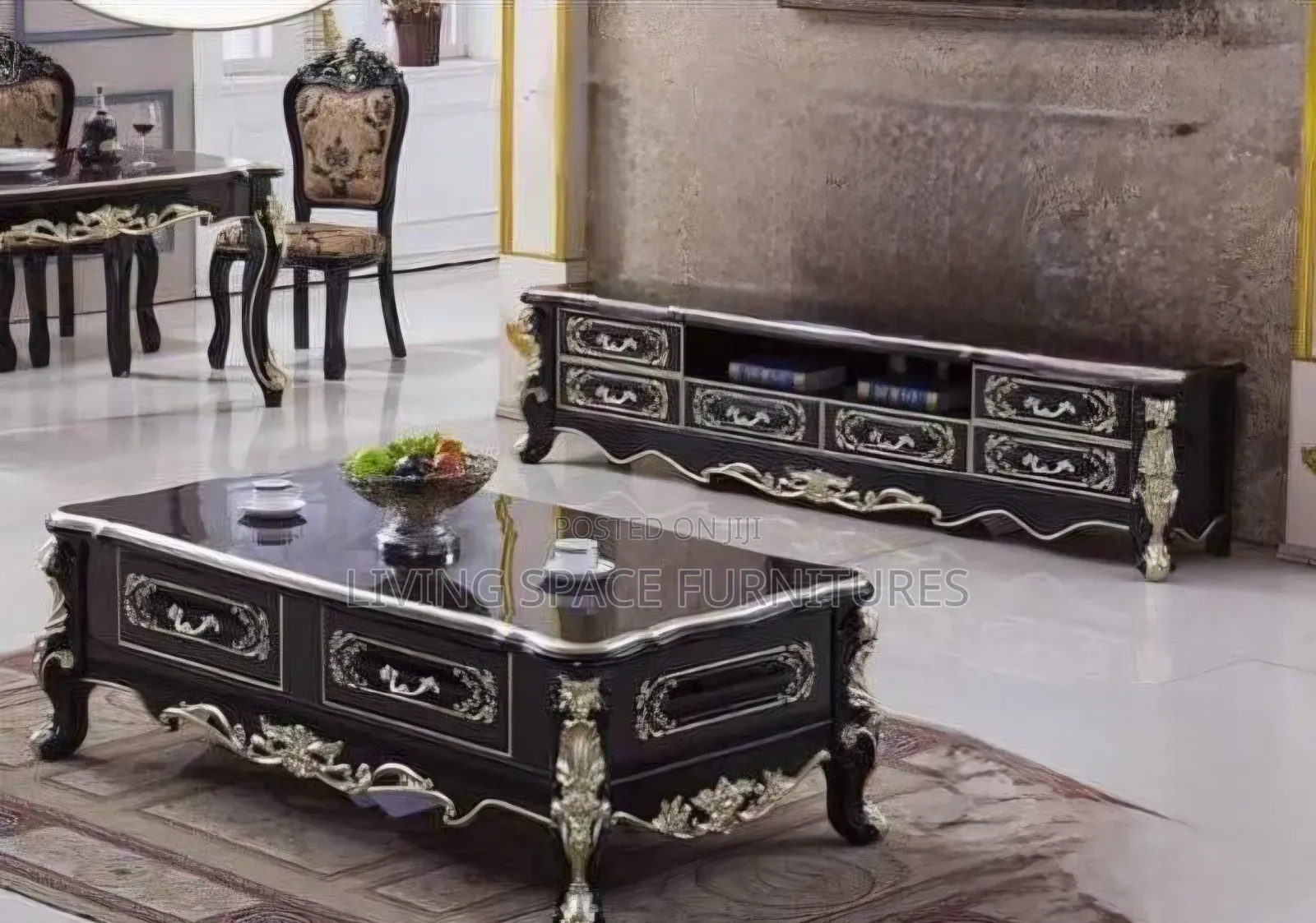 Luxury Royal Center Table With TV Stand
